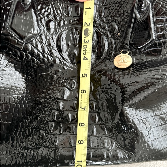 Brahmin Medium “Julian” Croc-Embossed Leather Bag - Picture 12 of 16